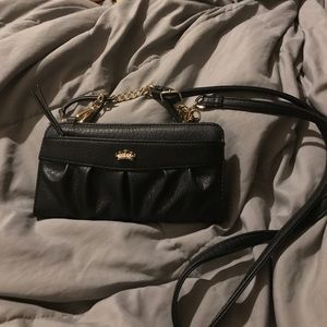 Black leather Juicy Couture bag